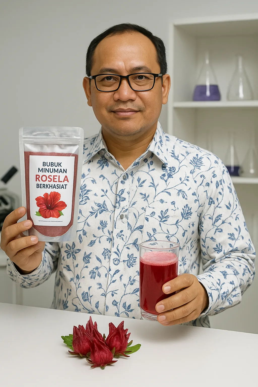 Dosen UB Kembangkan Bubuk Minuman Rosela Berkhasiat