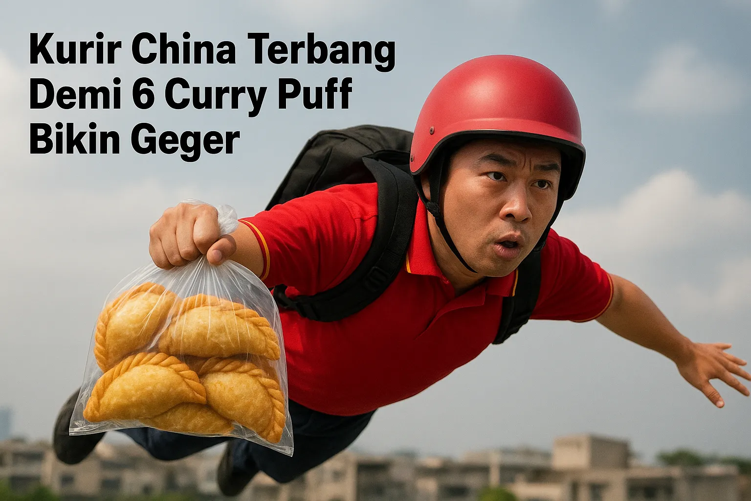 Kurir China Terbang Demi 6 Curry Puff Bikin Geger