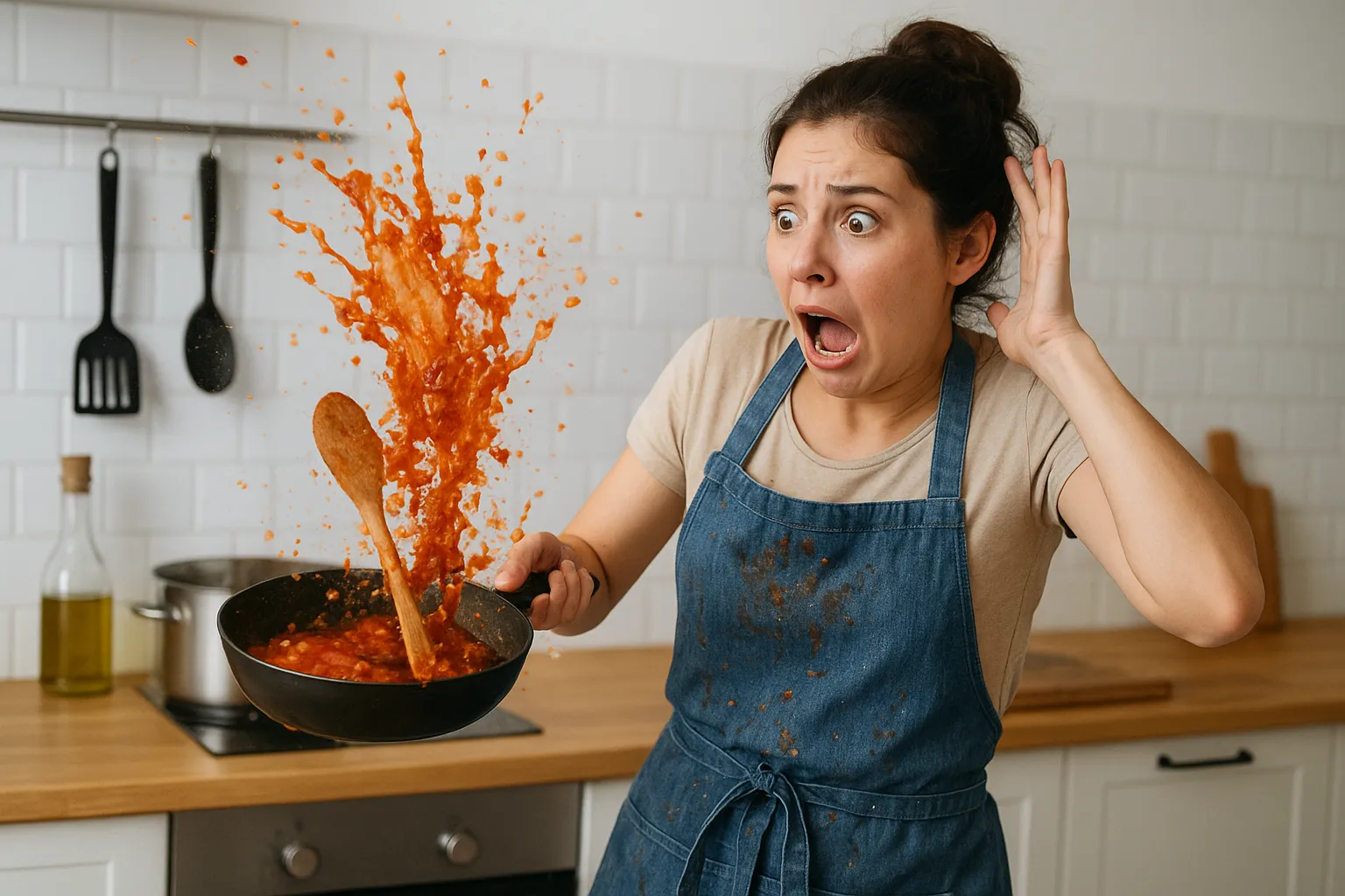 Mirip Kapal Pecah, Aksi Lucu Netizen Gagal Masak di Dapur