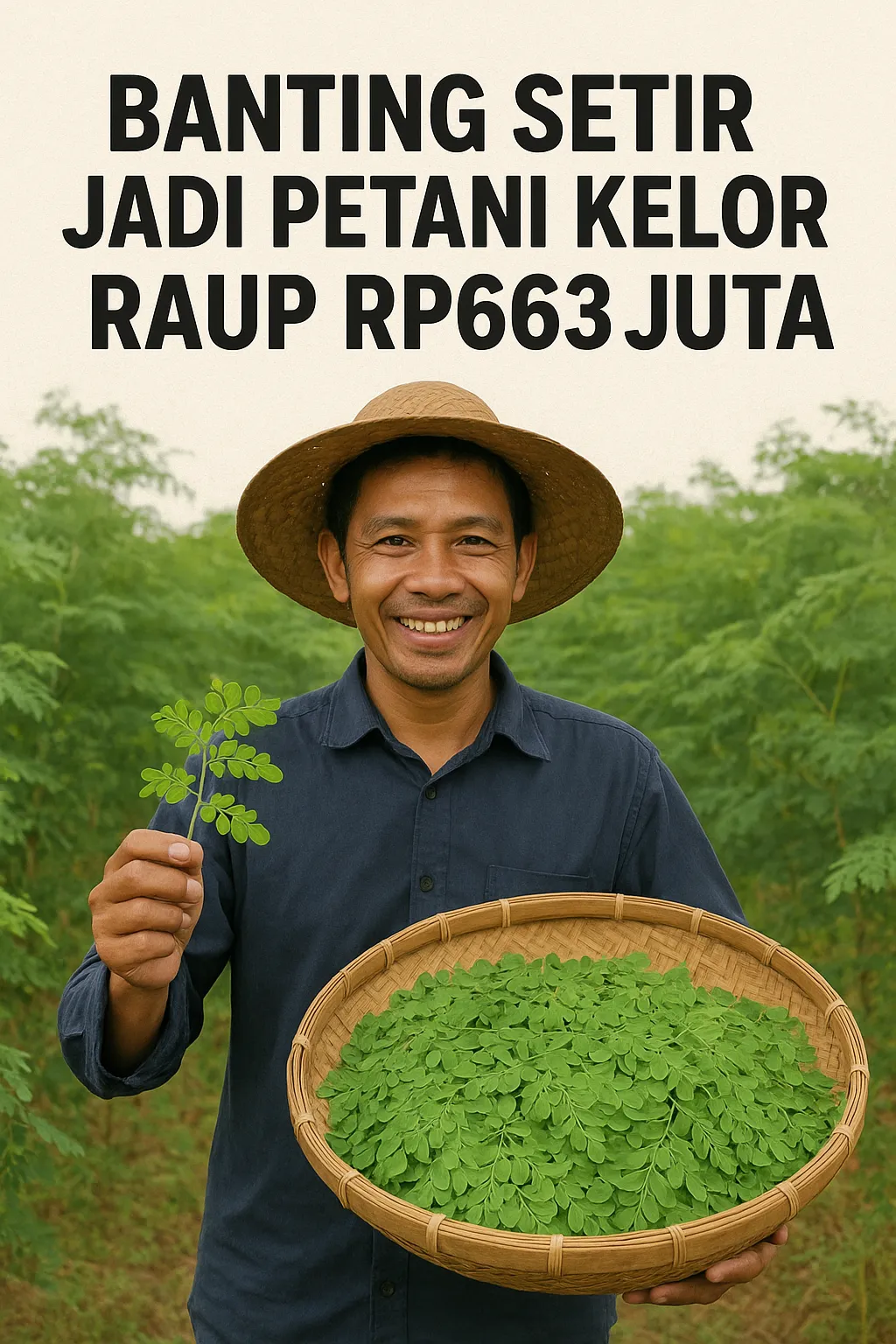 Banting Setir Jadi Petani Kelor Raup Rp663 Juta